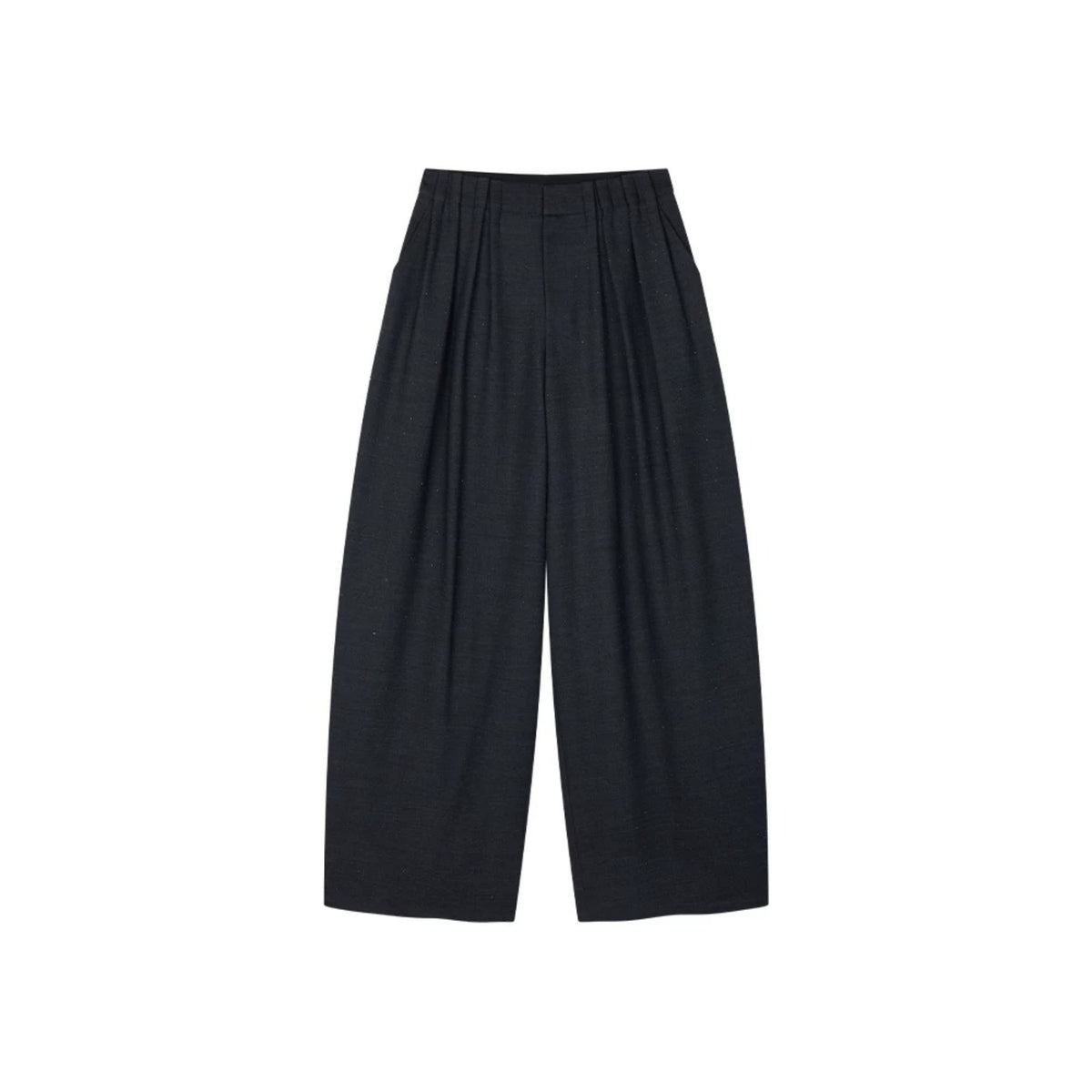 Glam Pleat Rhinestone Tailored Pants