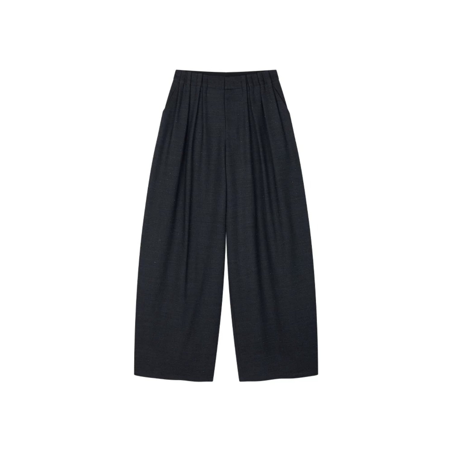 Glam Pleat Rhinestone Tailored Pants