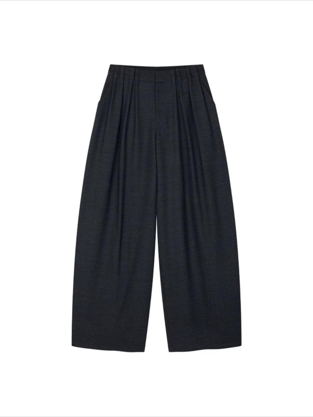 Glam Pleat Rhinestone Tailored Pants