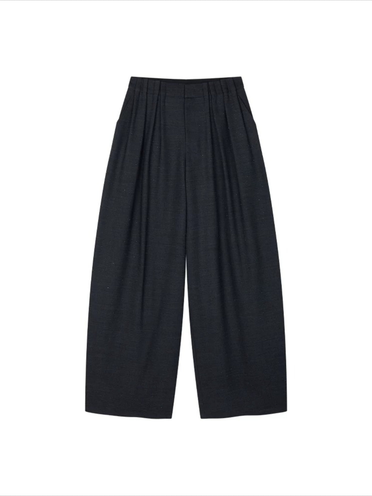 Glam Pleat Rhinestone Tailored Pants