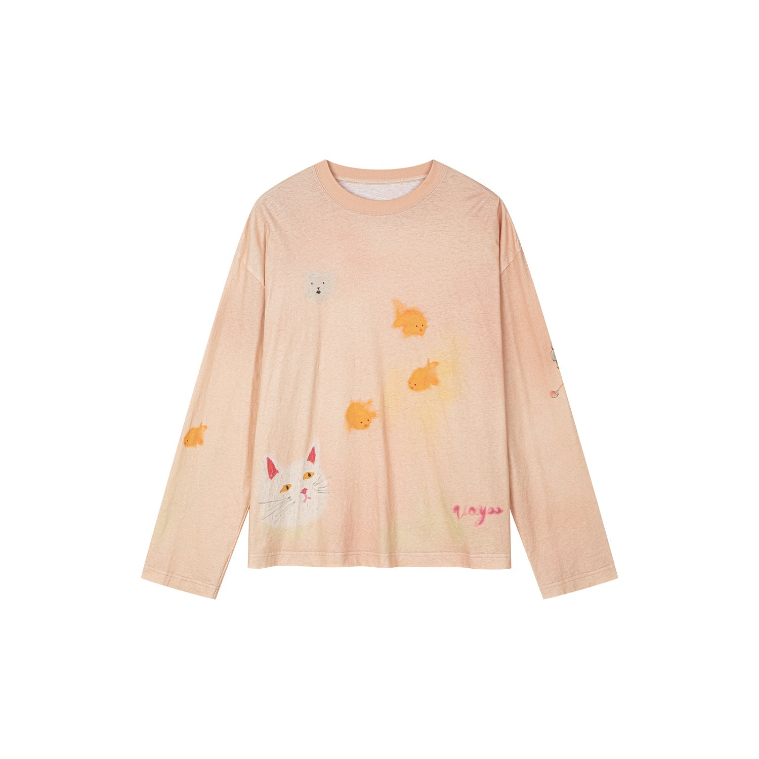 Dreamy graffiti long-sleeve T-shirt