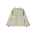Elegant and lively pearl chain Michigan jacket