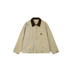 Nostalgic Detroit jacket with playful patchwork