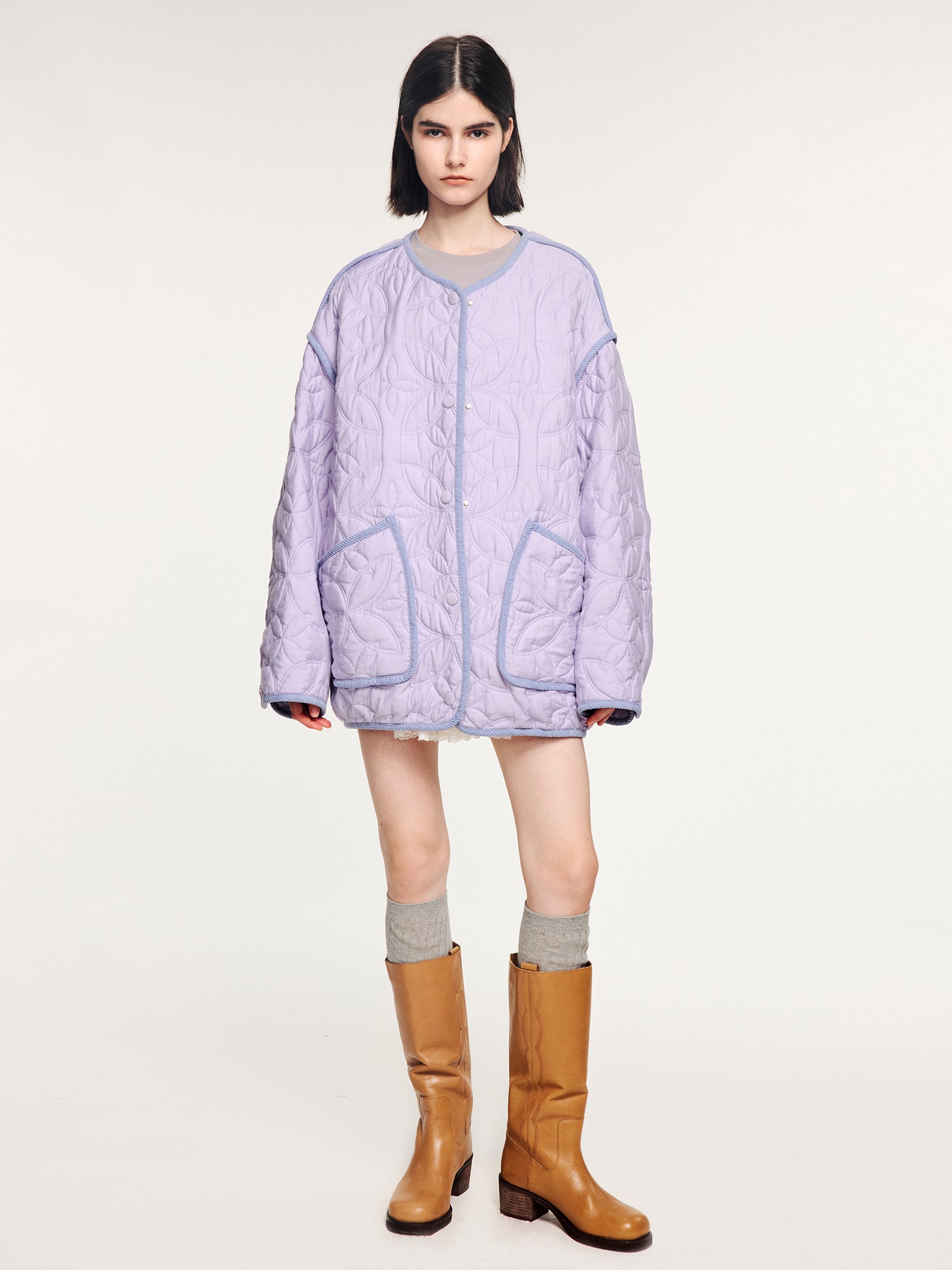 Lavender m65 quilted liner jacket