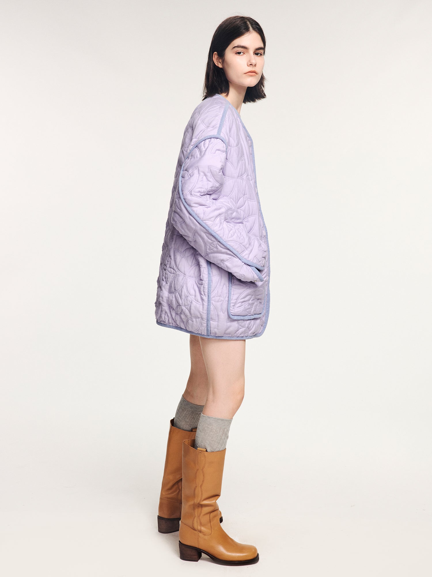 Lavender m65 quilted liner jacket