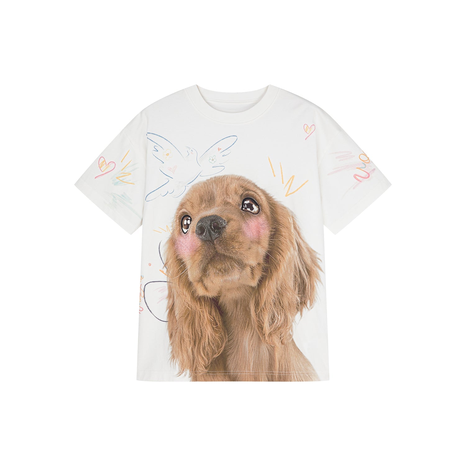 Printed Cocker Spaniel portrait t-shirt