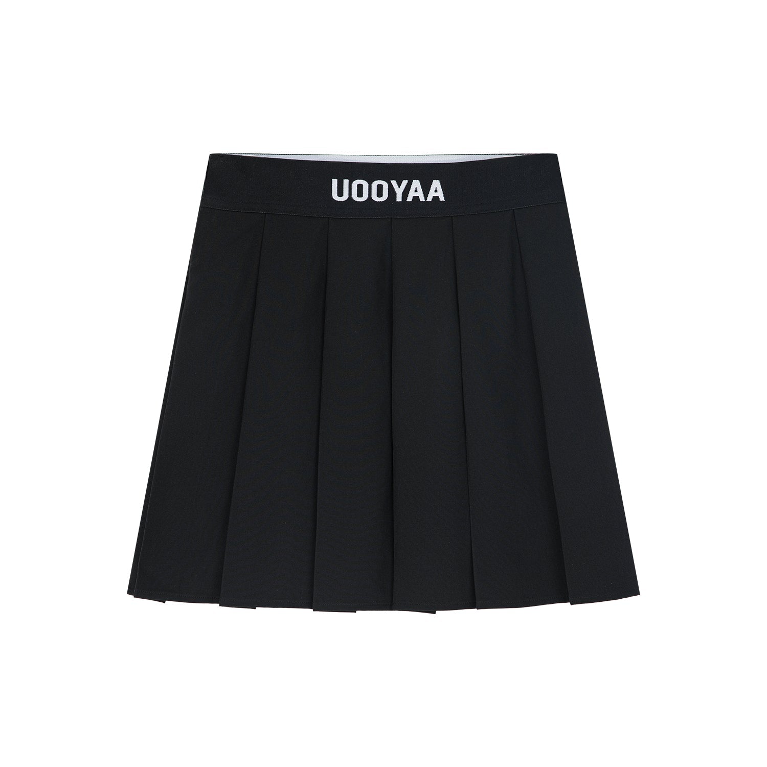 UOOYAA logo waistband pleated skirt