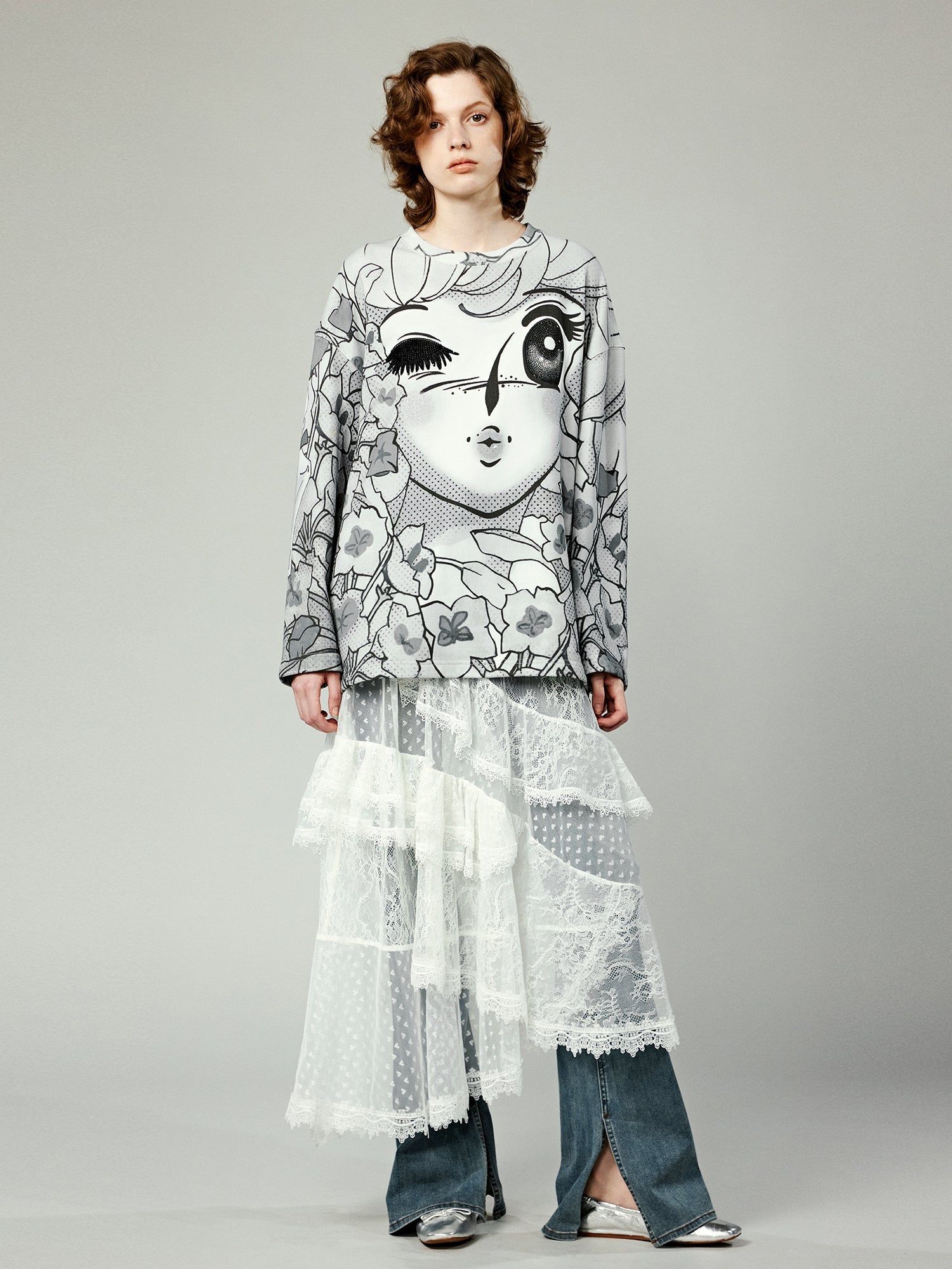 Vintage comic girl long sleeve t-shirt