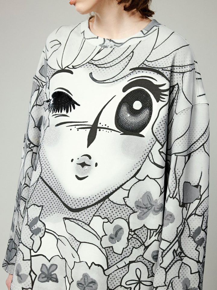 Vintage comic girl long sleeve t-shirt – UOOYAA