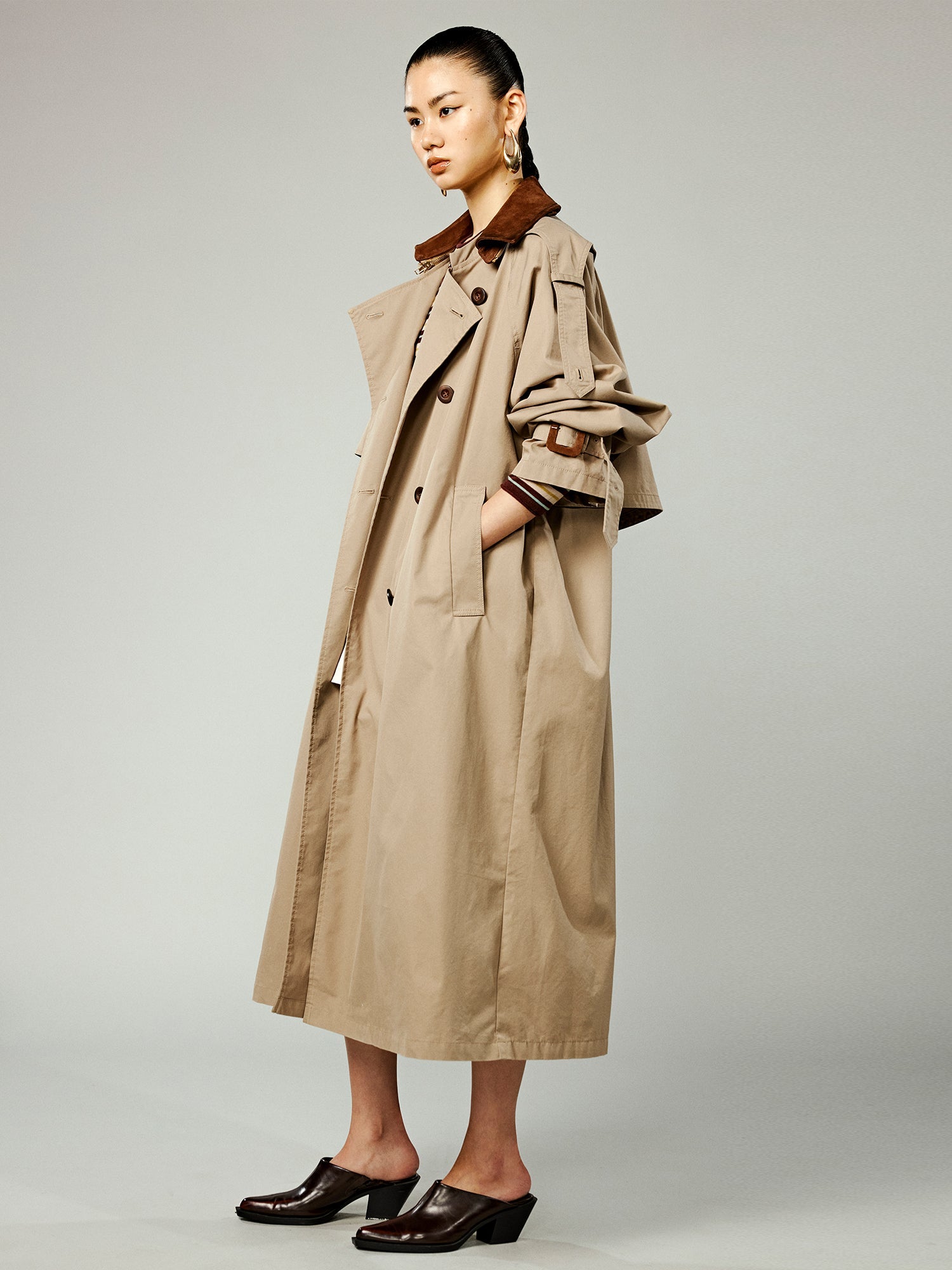 Classic vintage trench coat