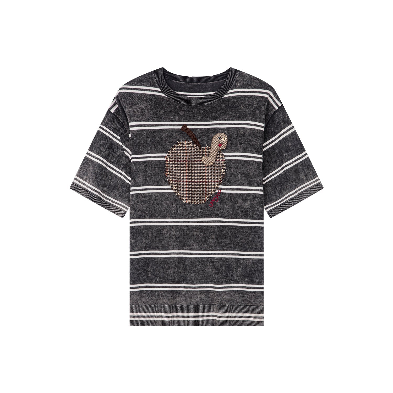 Striped t-shirt with handcrafted feel