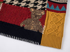 Patchwork knitted sweater