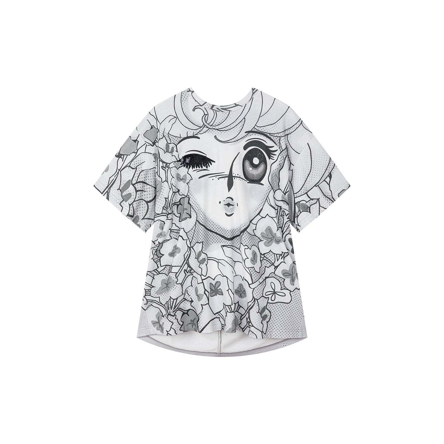 Pop art comic girl t-shirt