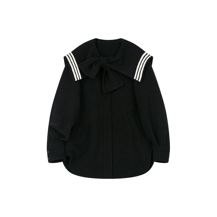 Tweed sailor collar jacket – UOOYAA