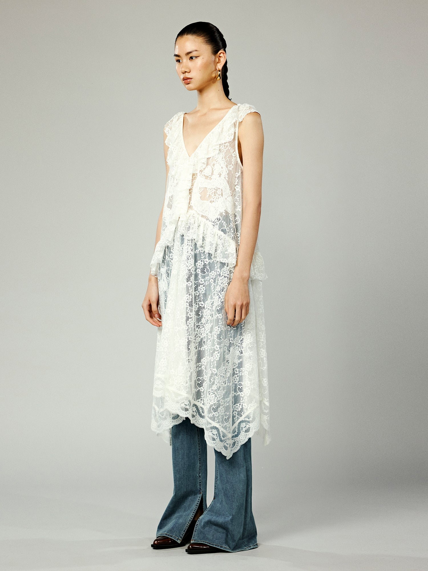 Romantic lace maxi dress