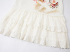 Graffiti lace patchwork dress