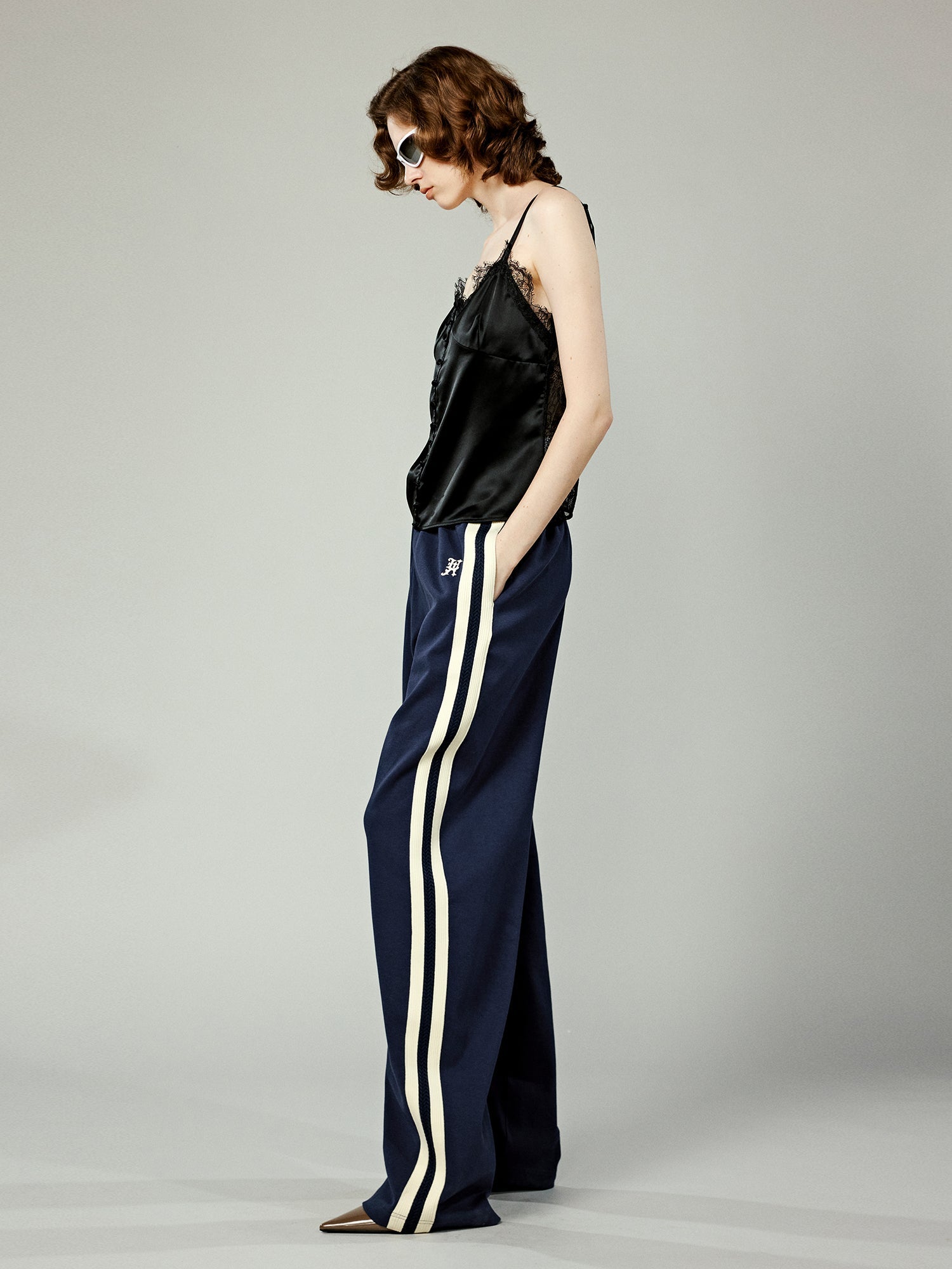Side stripe sporty sweatpants