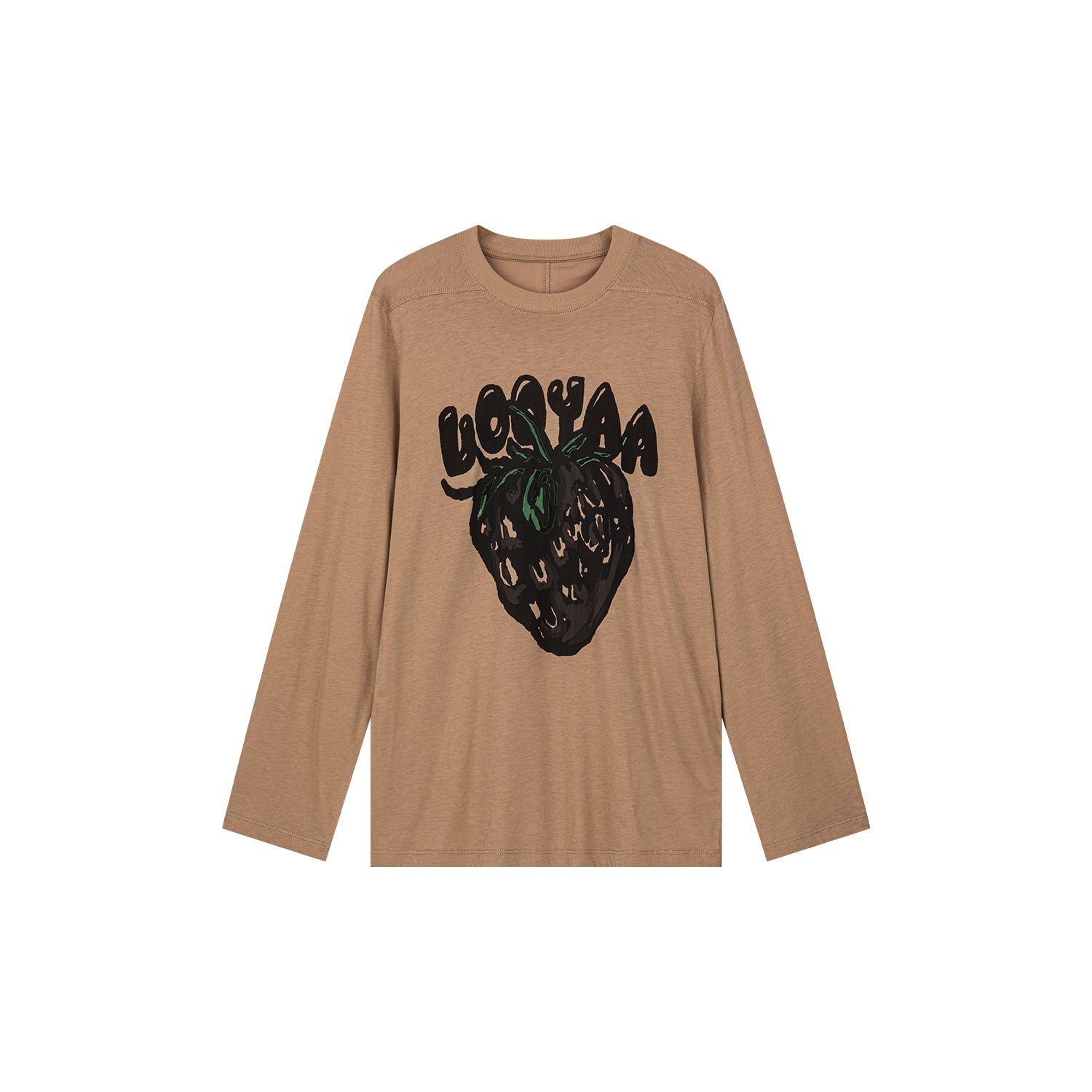 Graffiti strawberry long-sleeve t-shirt
