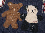 ''Panda and Bear" knitted v-neck sweater vest