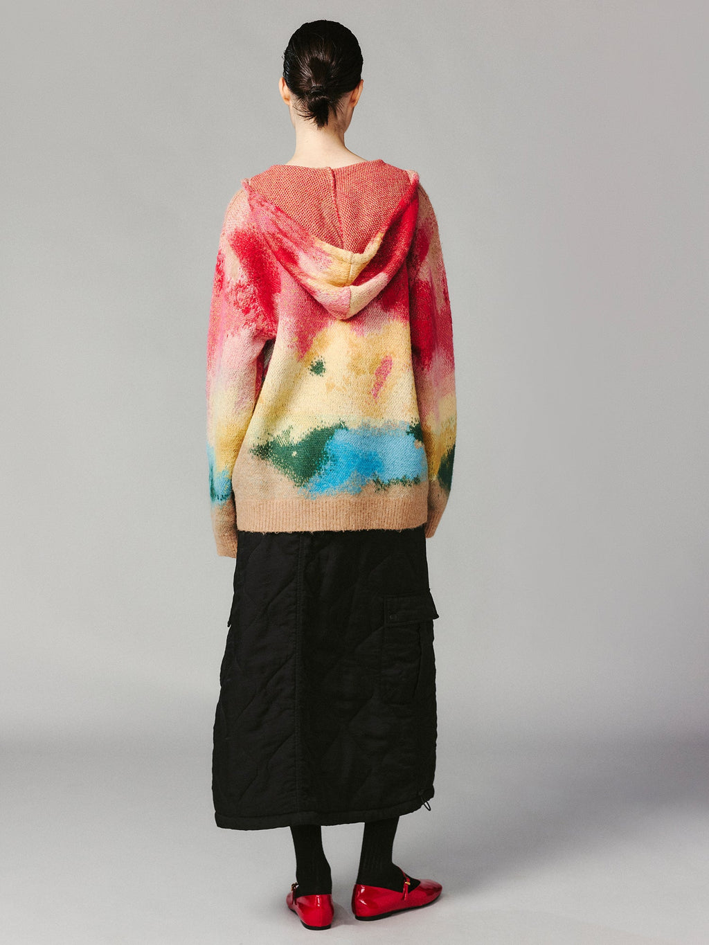 Graffiti anime girl hooded sweater
