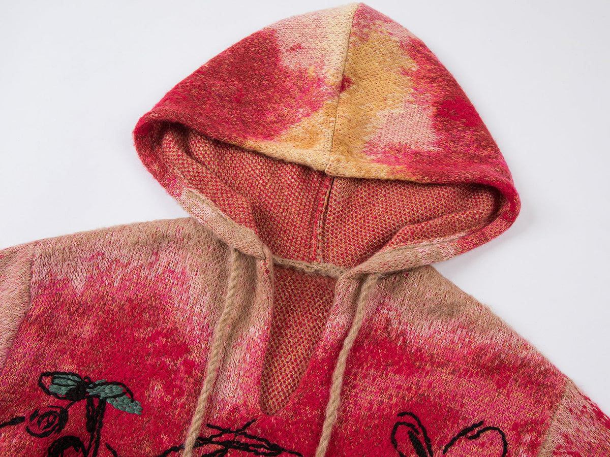 Graffiti anime girl hooded sweater