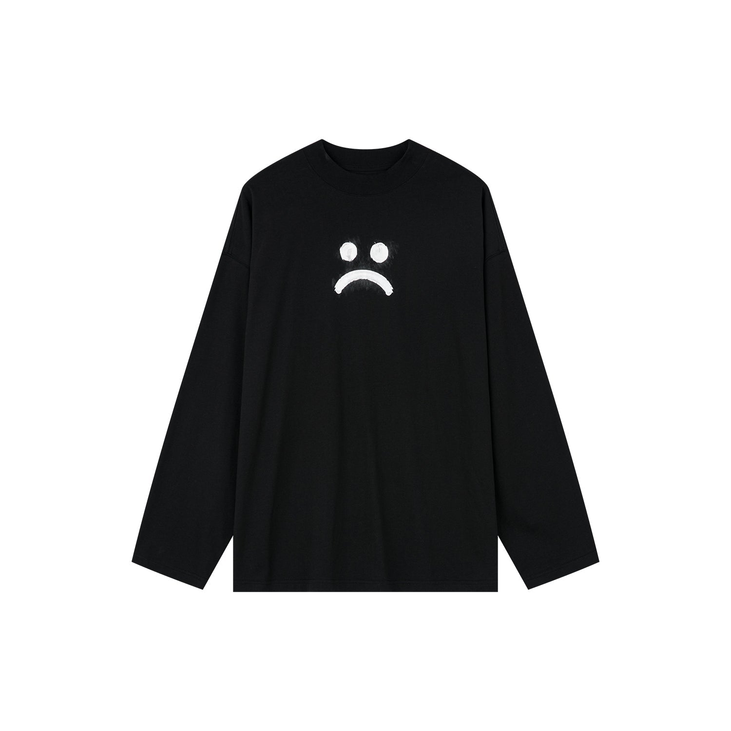 Crying face long-sleeve T-shirt