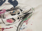 Graffiti trompe l'oeil sailor anime girl long-sleeve dress