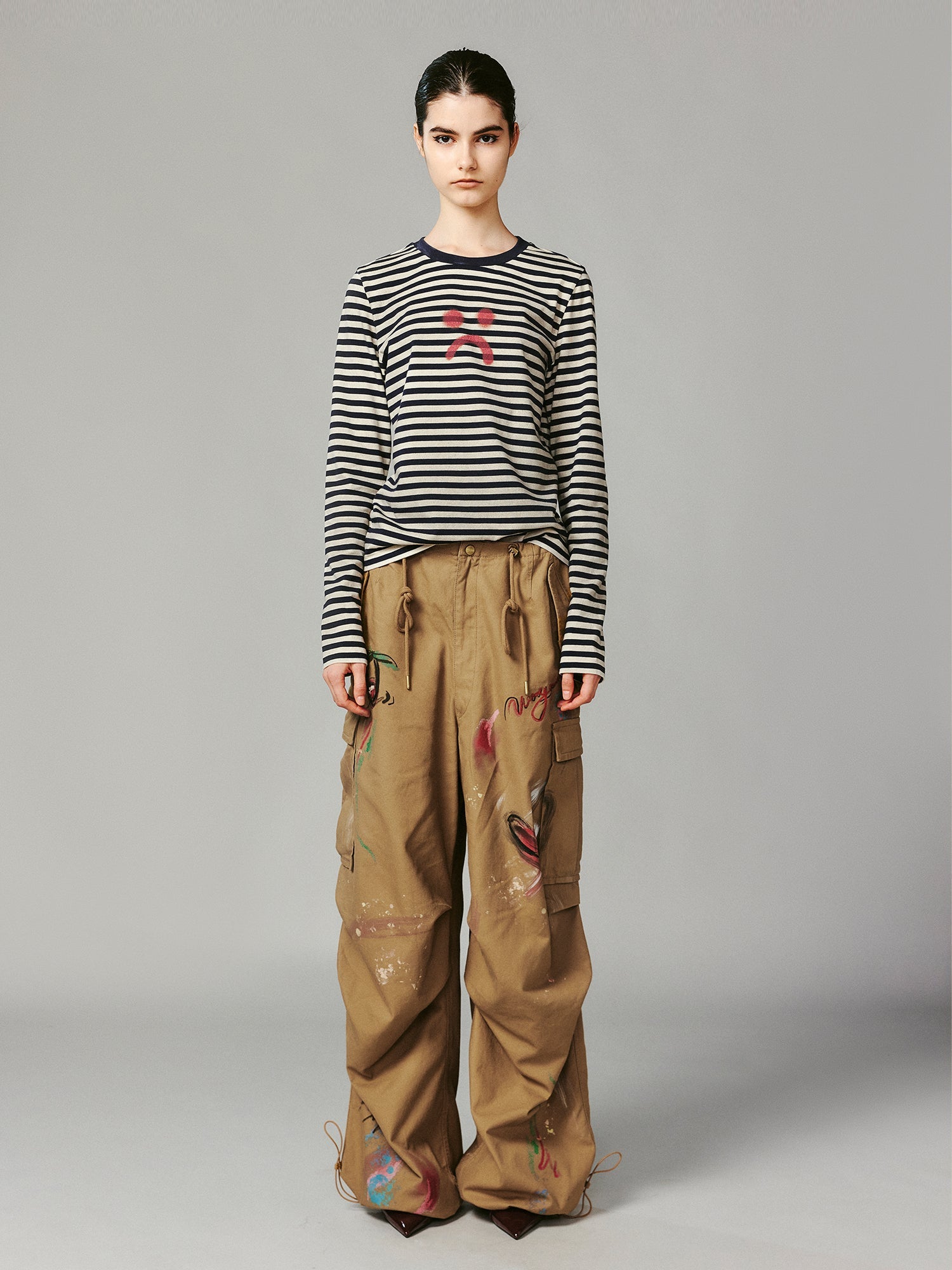 Vintage graffiti paratrooper pants