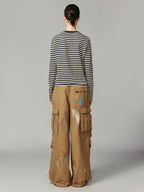 Vintage graffiti paratrooper pants