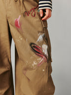 Vintage graffiti paratrooper pants
