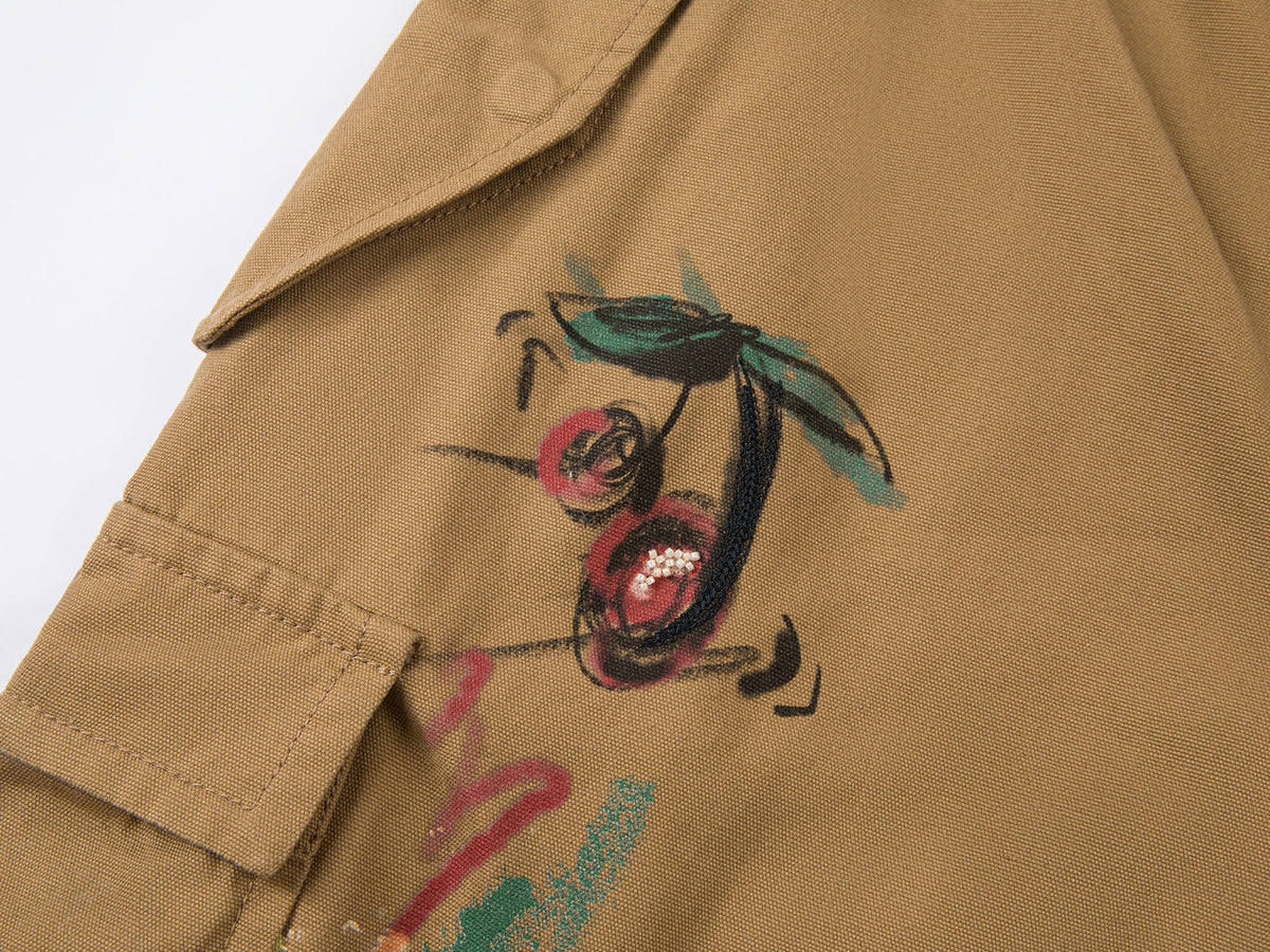 Vintage graffiti paratrooper pants