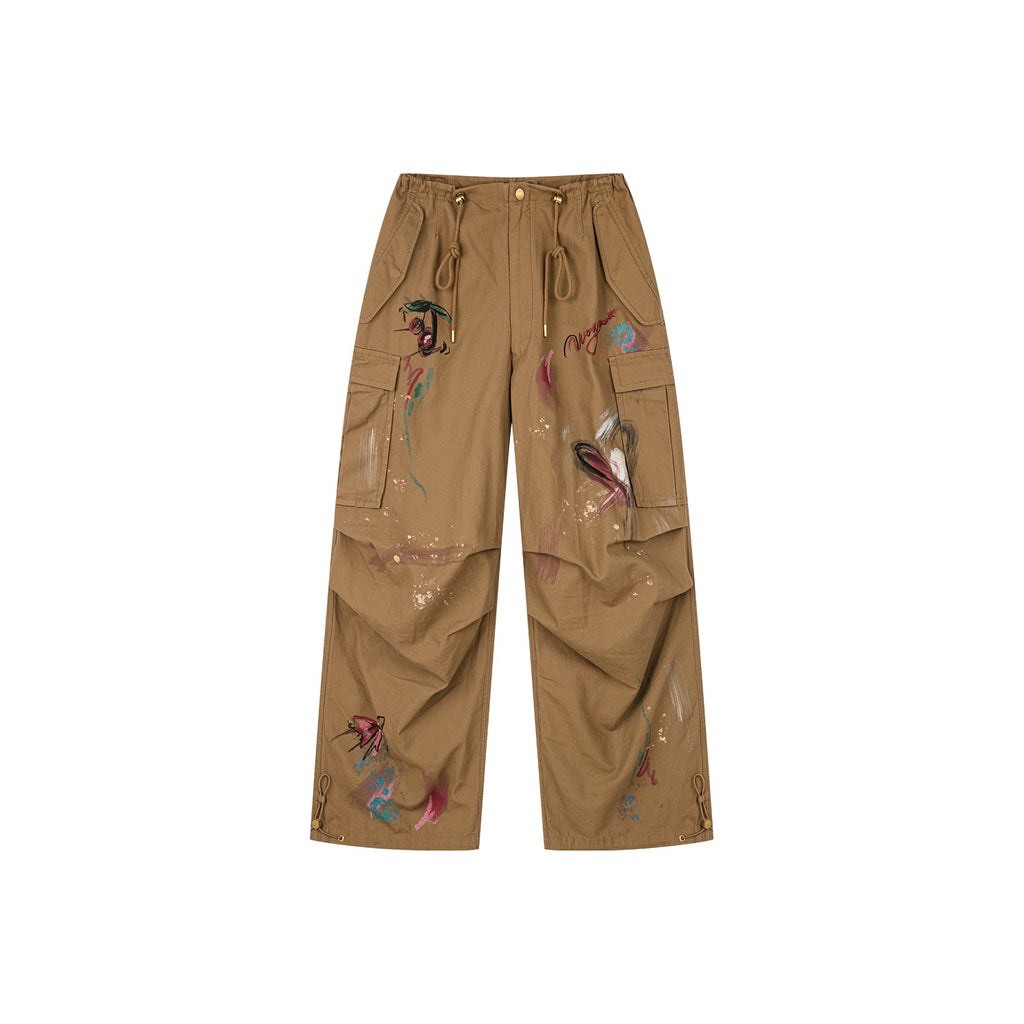 Vintage graffiti paratrooper pants
