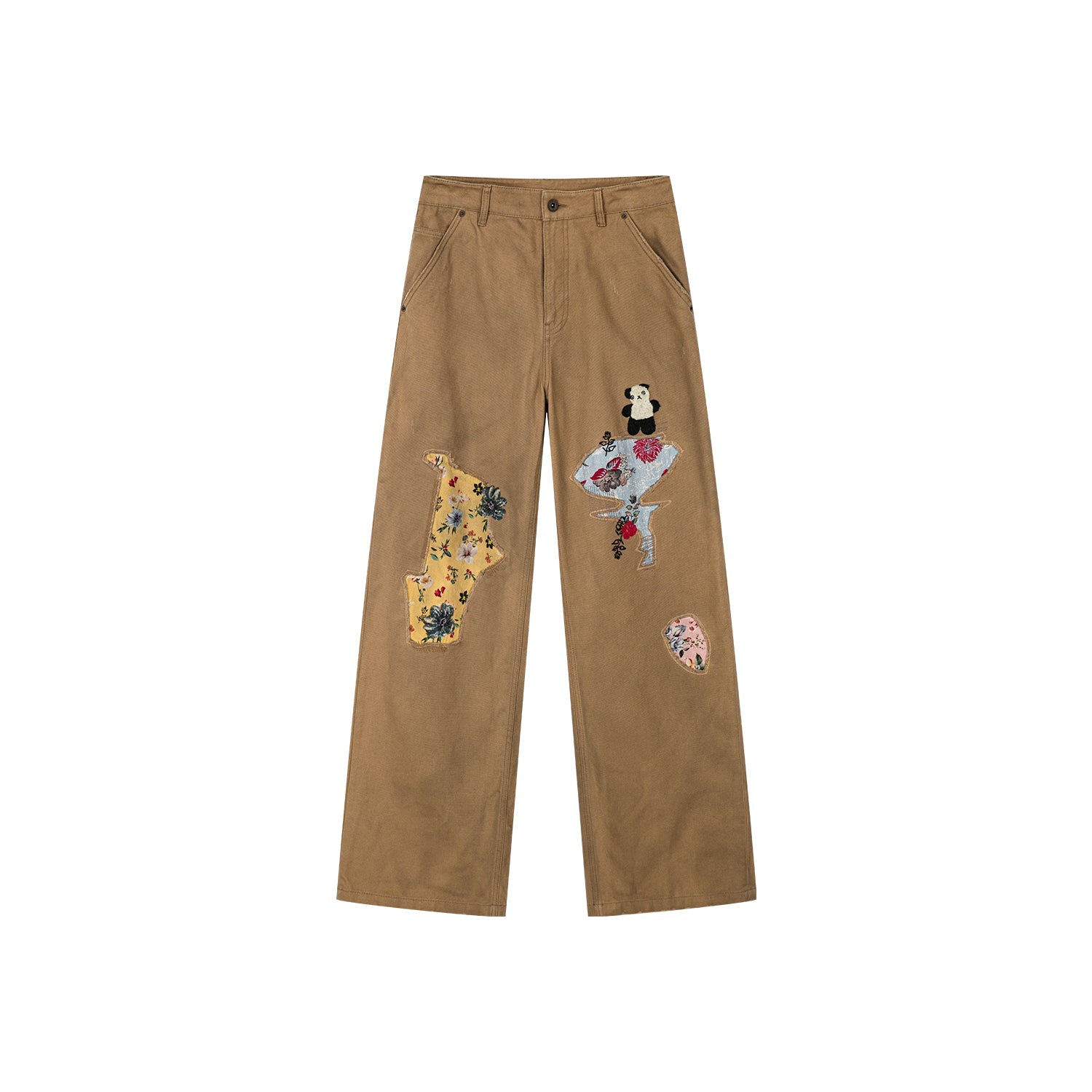 Artistic patchwork work pants
