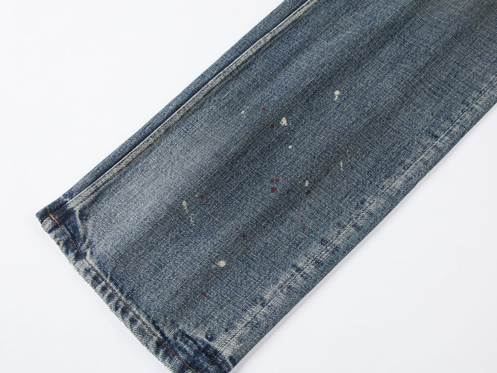 Paint-splatter jeans