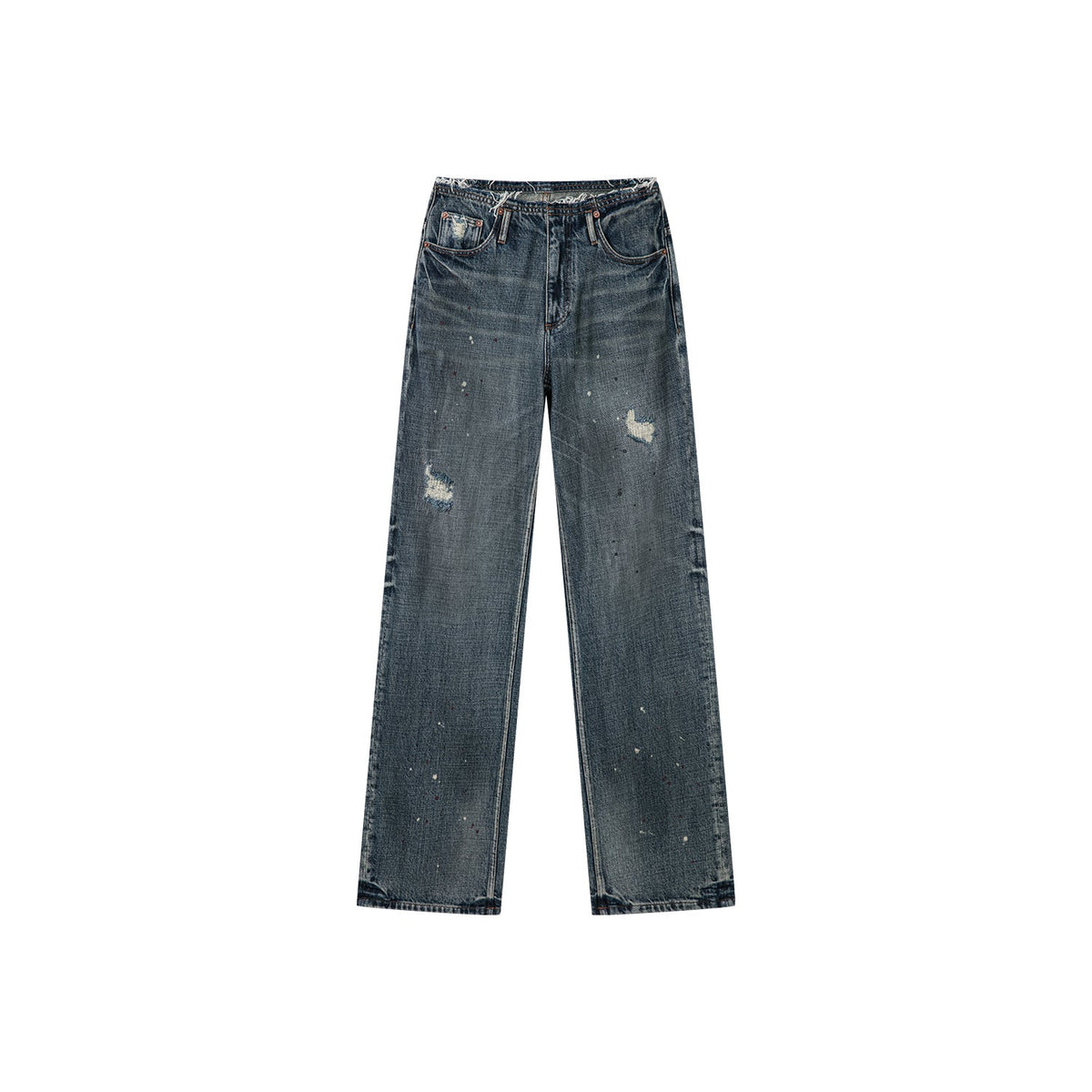 Paint-splatter jeans