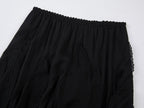 Ruffled A-line skirt