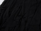 Ruffled A-line skirt