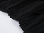 Ruffled A-line skirt