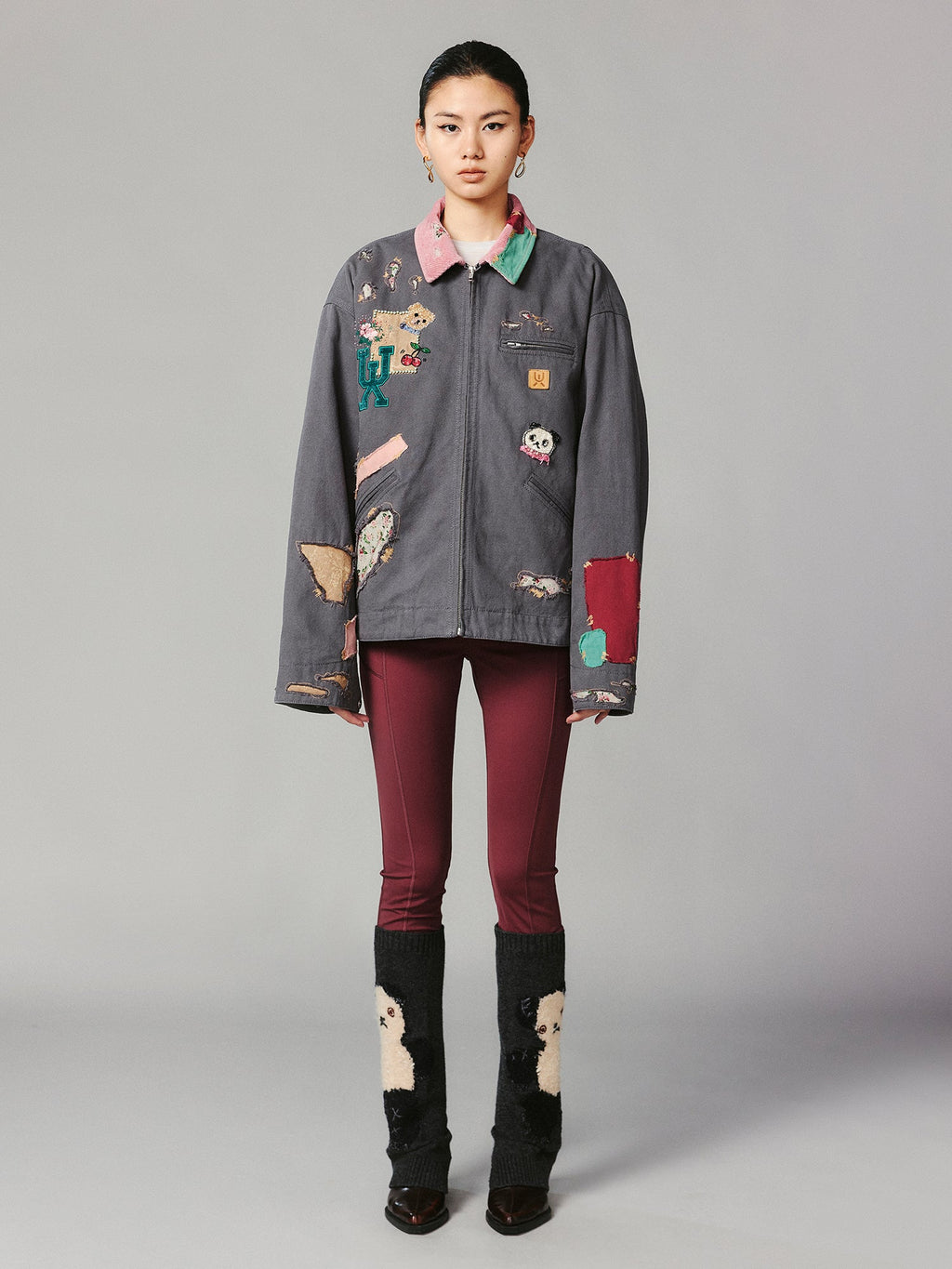 Patch workwear jacket