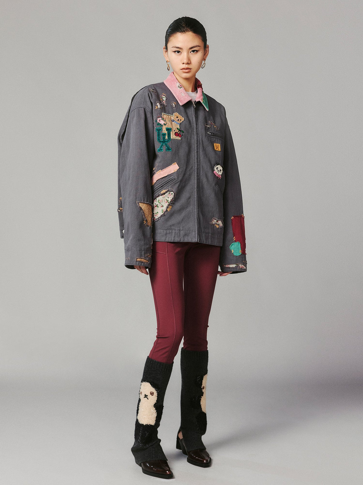 Patch workwear jacket