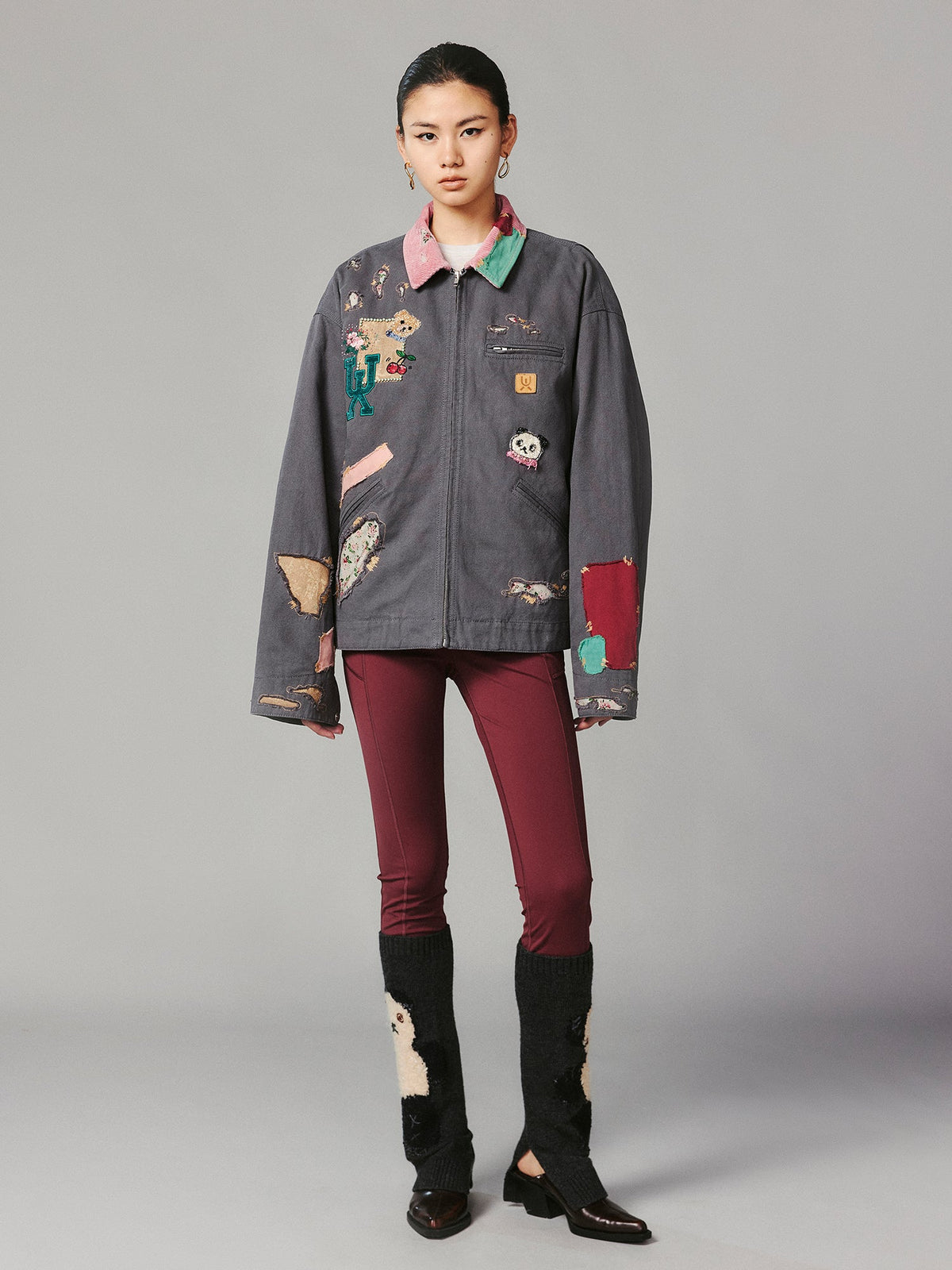 Patch workwear jacket