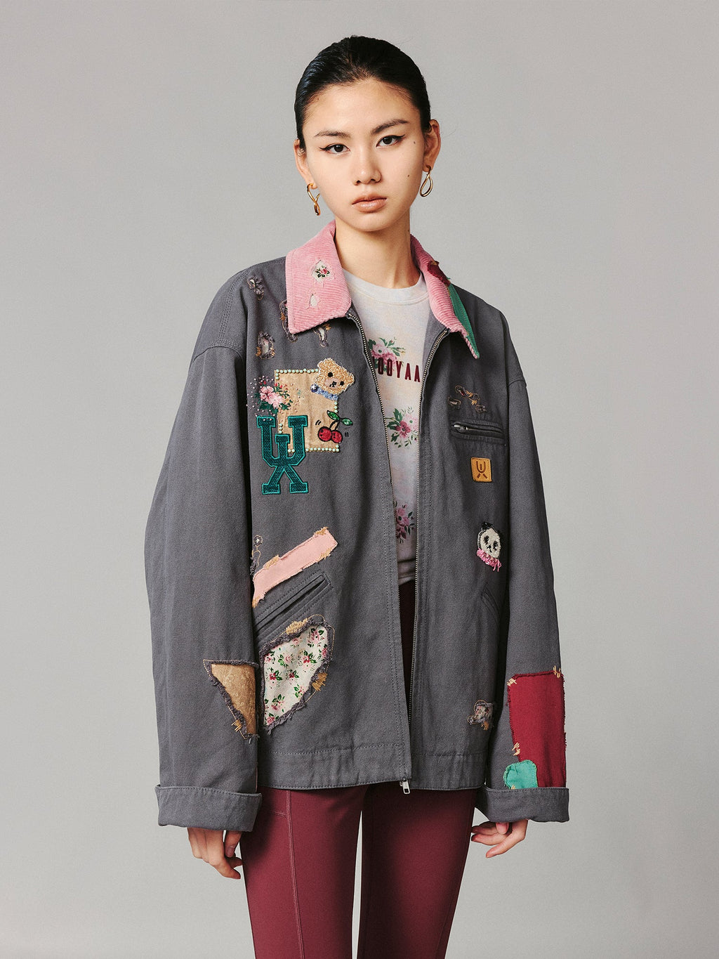 Patch workwear jacket