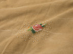 Floral embroidered and beaded workwear jacket