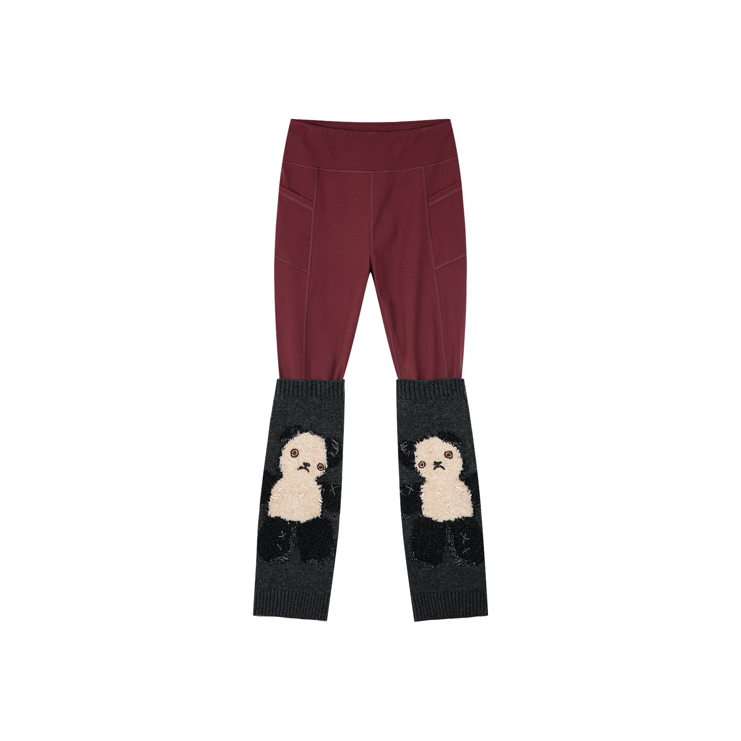 Panda sock-leg yoga pants