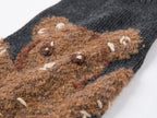 Teddy bear sock-leg yoga pants