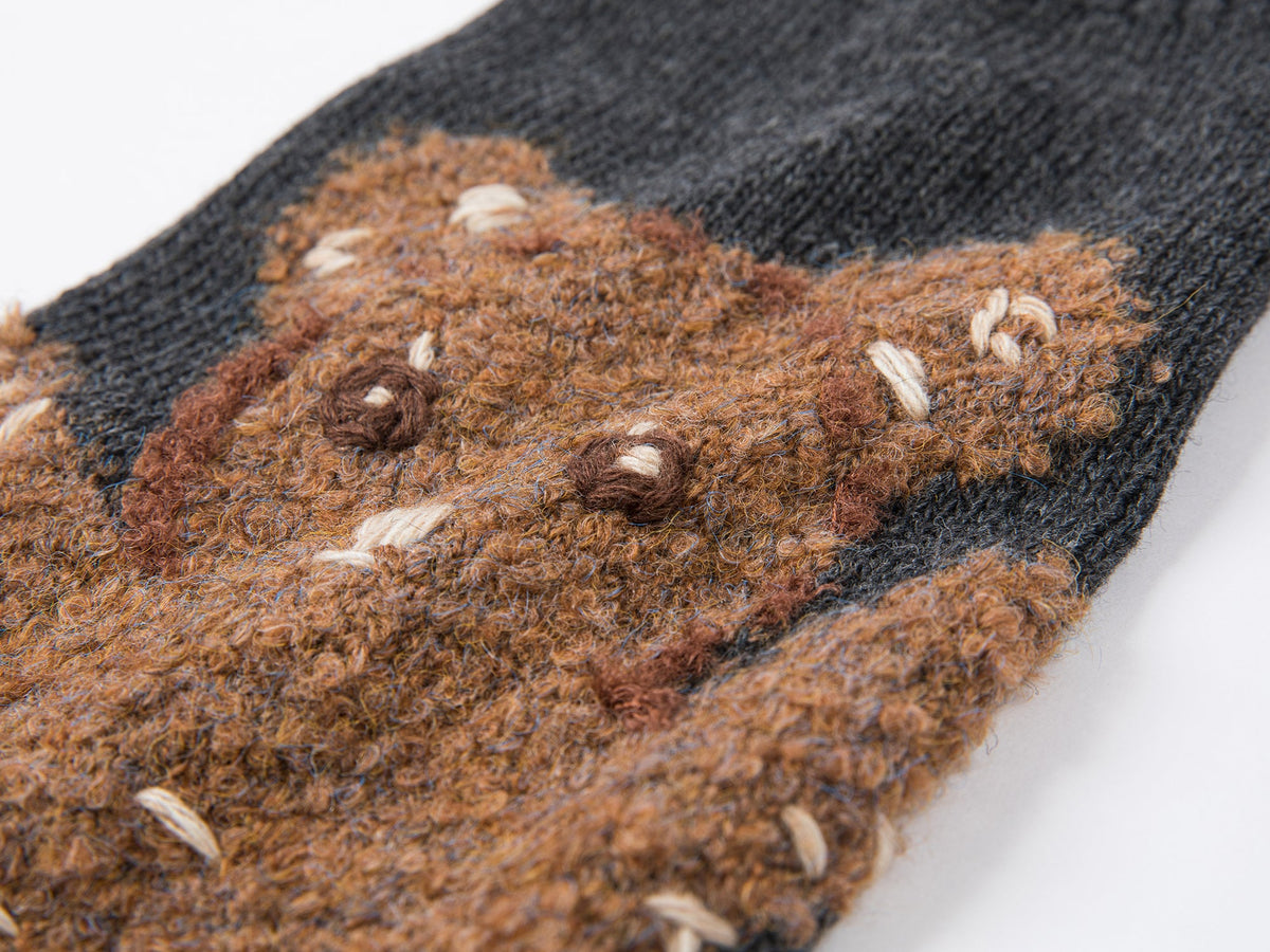Teddy bear sock-leg yoga pants