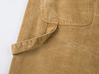 Floral embroidered and beaded workwear pants