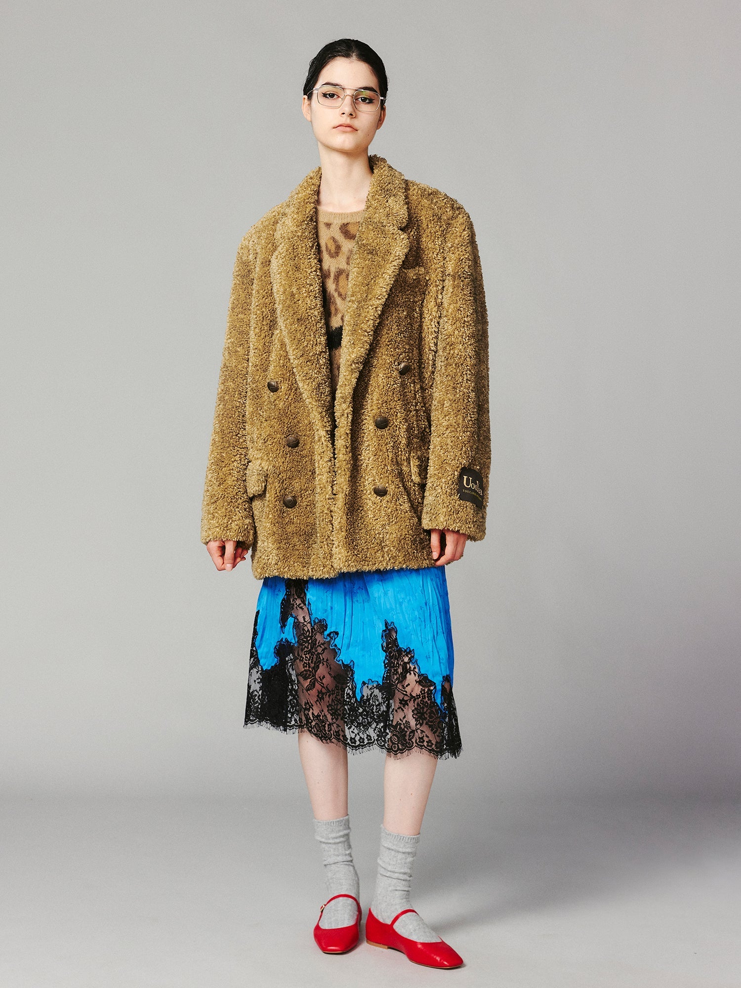 Vintage shearling blazer