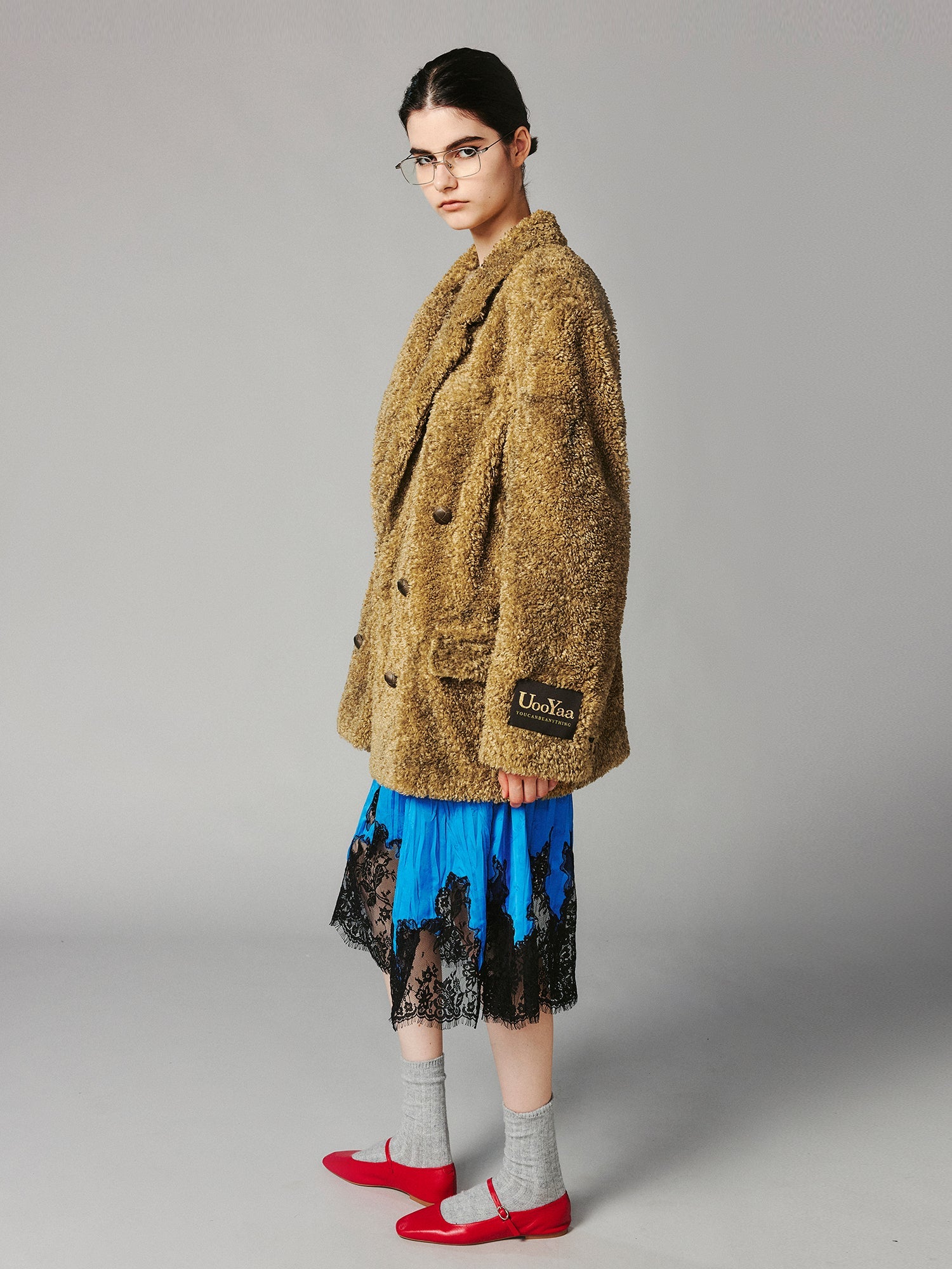 Vintage shearling blazer