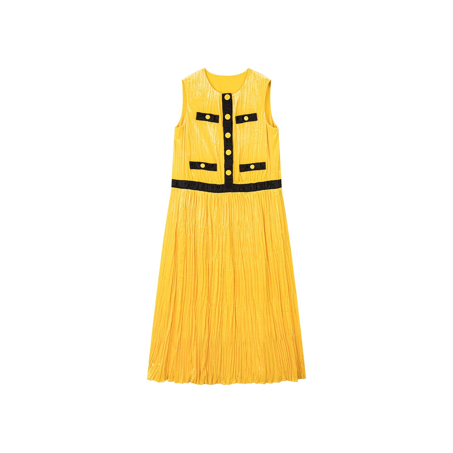 Velvet Chanel-style tank dress